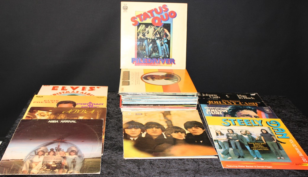 Vinyl/LP div. Artister - Beatles, Elvis, Status Quo m.m.