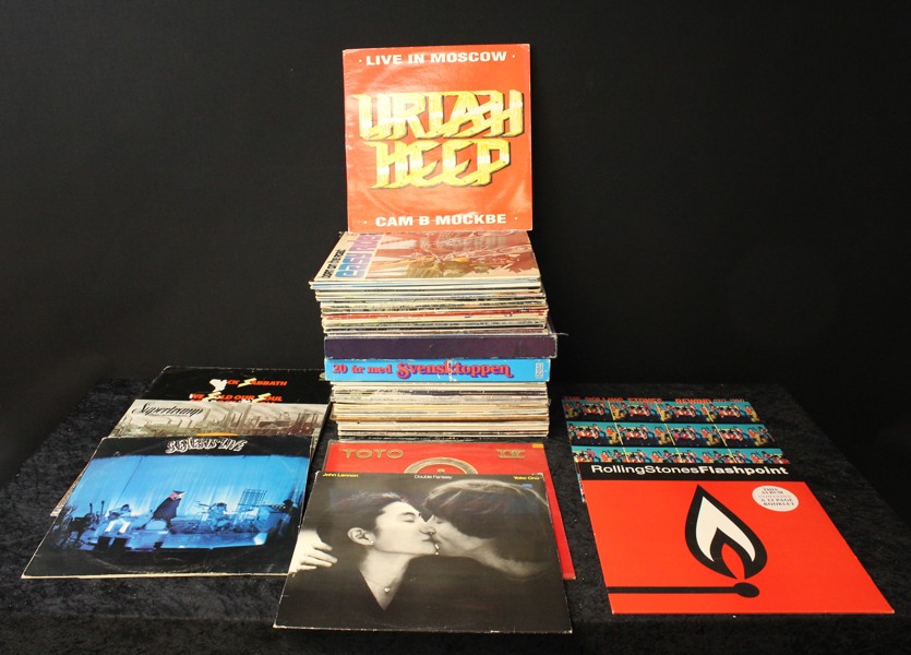 LP Skivor - Stones, Uriha Heep, Black Sabbath m.m.