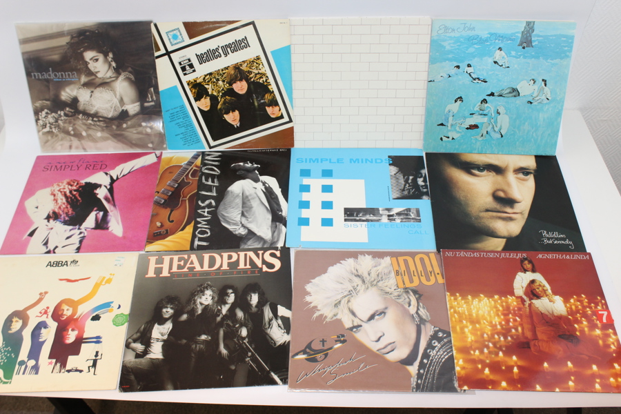 LP - Vinyl - Beatles, Madonna, Pink Floyd, Elton John m.m.