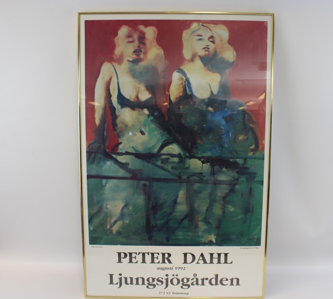 Affisch för utställningen Peter Dahl 1992