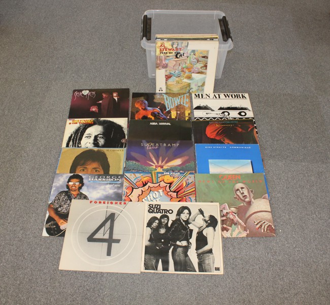 LP-skivor - Suzi Quatro, Queen, Supertramp, Bowie m.m.